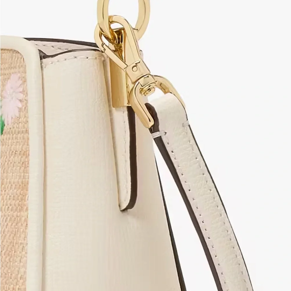 Kate Spade ♠️ Phoebe Straw Mini Top Handle Crossbody - Picture 6 of 6